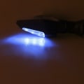 Miniatyrbillede 5 af 5: 4 stk. 12 LED rav + bl? blinklys til motorcykel - sort