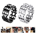 Pikkukuva 2 / 5: 29-in-1 Multitool-armband, multifunktionellt reparationsarmband, rostfritt stål, silver