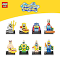 Miniatyrbillede 2 af 5: SpongeBob Byggeklodser Minifigur Patrick Star Sandy Mr. Krabs Byggeklodser til Børn