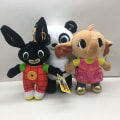 Miniatyrbillede 2 af 5: 15-37 cm Bing plyslegetøj Kanin Dukke 28CMRØD KANIN RØD 28cm button rabbit 28cm