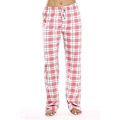 Miniatyrbillede 1 af 2: Pyjamasbukser til kvinder med lommer, bløde flanel rutete pyjamasbukser til kvinder CNR rosa M pink M pink