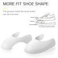 Miniatyrbild 3 av 5: Trainer Comfy Anti Crease Sneaker Shields Skor Peotector Vit L