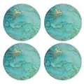 Ceramic Marbled Coasters with Cork Backing, Perfect for Table Protection, Stylish Housewarming Gift