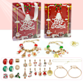 Miniatyrbillede 3 af 5: 24 Countdown Kalender Advent Overraskelse Blind Box Julberlock Sølv Onesize