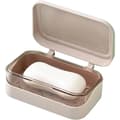 Soap Dish with Lid - Double Storage Box for Bathroom, Kitchen or Travel - Waterproof and Space-Saving Design
