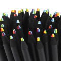 Pikkukuva 5 / 5: 10 kpl 7 väriä Gradient Rainbow -kynät Jumbo-väriset kynät A 10 kpl