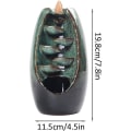 Miniatyrbillede 2 af 5: Keramisk Vandfald Røgelseholder, Vandfald Tilbageflydende Røgelse