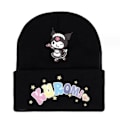 Miniatyrbillede 1 af 2: Unisex Kuromi Strikket Hættehue Vinterhue Cap #3