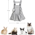 Miniatyrbillede 2 af 9: Frittebæresele - Fleece Bæresele til Små Dyr Blød Åndbar Håndfri Skulder Front Bryst Forklæde Bonding Pouch Accompany Carrier til Små D