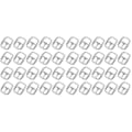 Pikkukuva 1 / 3: 150 kpl Metalliset Rullisulkimet Vyölaukulle Neula Sulkimet Käsintehty DIY Tarvikkeet (hopea) 100 kpl 1,8x1,2x0,2 cm