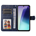 Pikkukuva 3 / 9: SKALO Xiaomi Redmi 14C PU-nahkainen lompakkokotelo - Useita värejä Blue Blå