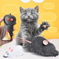 Miniatyrbild 3 av 11: Fjärrkontroll Mus Råtta Möss Elektronisk Leksak för Katt Valp Husdjur brown One-size