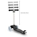 Miniatyrbillede 11 af 11: TRINGO trehjulet balance scooter, 3-8 år gammel - sort + glødende LED-hjul Black