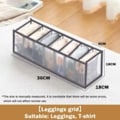 Miniatyrbillede 3 af 5: Jeansopbevaringsboks, Triomphe Clothes Drawer Mesh Divider Box, sammenklappelig og vaskbar opbevaringsboks, Velegnet til 2 personer