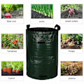Miniatyrbillede 4 af 5: 3/5/7/10 Gallon Kartoffeldyrkningss?kke Vandbeholder PE Havegr?ntsagspose Sort 10Gallon(UK)