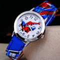 Pikkukuva 1 / 5: Barn Pojkar Spiderman Quartz Kello Ranneke sininen blue