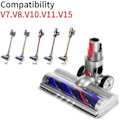 Miniatyrbillede 3 af 3: Munstykke kompatibelt med Dyson V7, V8, V10, V11, V15 støvsugere, Direct Drive Rengøringshoved med 4 forlygter til hårde gulve og tæpper