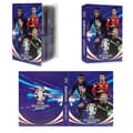 Fodboldkortalbum - 240 stjernekortboks samlealbum bogmappe Blue