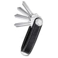 Miniatyrbillede 1 af 2: Nøgleorganisator Nøgleholder i læder Nøglering Sort sort_tfrf