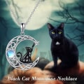 Miniatyrbild 3 av 4: Livets träd halsband 1 st Silver Celtic Knot Moonstone hänge kvinnor smycken