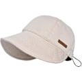 Miniatyrbild 1 av 7: Bomullsbaseballkeps för damer för våren - Bomullsgolfsolhatt för vår sommar utomhus (mjuk brätte, vikbar och packbar) Beige