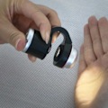 Miniatyrbillede 5 af 5: 30x zoom LED-mikroskop forstørrelsesglas Clip-on mobiltelefon videnskab legetøj 1 stk sort