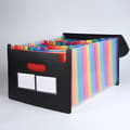 Miniatyrbillede 6 af 6: A4 Executive Mappe, Sort, 24 Rum, Filorganisator til Forretning & Konference