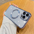 Miniatyrbilde 6 av 8: Trendy elektroplettert magnetisk sugeetui for iPhone Far Peak Blue for iPhone13Promax 0.7