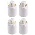4-pack Gx24q till E26/E27 Sockeladapter Lampfot Hållare