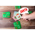 Miniatyrbilde 4 av 5: Delfinhattspel Santa Cookie Elf Candy Snowman Taco Cat Get Cheese Pizza på baksidan