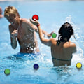 Miniatyrbild 4 av 4: Studsande poolboll strandleksak barn vuxen leksak badboll Gul Gul