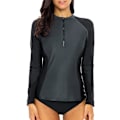 Pikkukuva 1 / 5: Naisten UV-suojaava pitkähihainen Rash Guard - Uimapukutoppi XL