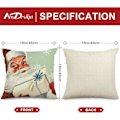 Miniatyrbild 2 av 5: Jultomten Snögubbe Kuddfodral, Merry Bright Let It Snow Kuddfodral, 18 x 18 tum, 4-pack