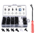 Miniatyrbild 2 av 7: Automatisk fästelementklämma Blandad bilkarosseri Tryckhållare Stift Nitar Stötfångare Dörrklädsel Panel Fästelement Kit Bilklämmor Låda eller Påse förpackning E 100Pcs