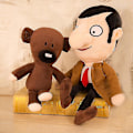 Miniatyrbild 2 av 3: Mr. Bean Plyschdocka Fylld Cartoon Ragdocka Teddybjörn Lugnande Docka Sängbordsprydnad Mr. Bean Mr. Bean 40cm