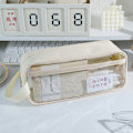 Miniatyrbillede 1 af 5: Transparent pennv?ska med stor kapacitet INS Style case Sta White onesize
