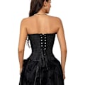 Miniatyrbilde 5 av 6: Korsetttopper for kvinner, Bustier Shapewear Lingeri, Lace Waist Push Up Bodysuit black XS