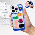 Miniatyrbild 5 av 5: iPhone 14 Pro Max Case Klart, ej gulnande phone case för iPhone 14 Pro Max 2022 (6,7 tum), blått