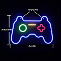 Miniatyrbild 3 av 4: Spelformad neonskylt Ledvägg Neonljus Coola nattskyltar USB