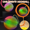 Miniatyrbild 4 av 5: Färgglad glödande studsande boll Vibrerande Sensorisk träningsleksak Blinkande Skip Ball Toy For Kids Yellow