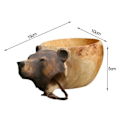 Miniatyrbild 3 av 5: Utomhus kaffemugg Djurformad vattenkopp Handsniden trämugg regnbågsforell