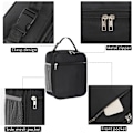 Miniatyrbillede 6 af 7: Madkasse til Kvinder Frokosttasker til Kvinder Madkasse Frokosttaske Isoleret Frokosttaske Madkasse Madkasser (Sort) Black