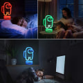 Pikkukuva 4 / 5: 3D-lampa Nattljus Among Us Leksaker för pojkar Barn julklappar