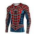 Pikkukuva 3 / 5: Spider-Man miesten T-paita, tiukka istuvuus, urheiluharjoittelu, pitkähihainen M