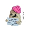 Miniatyrbild 2 av 5: Rolig positiv potatisstickad potatisdocka 5 5 5 10 5