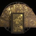Miniatyrbilde 5 av 5: Luksuriøs gullfolie Tarot Oracle Card Divination Fate høy kvalitet Gull one size