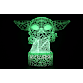 Miniatyrbilde 5 av 5: 3D Illusionslampe Star Wars 16 Fargeskiftende Nattlampe (YSJ)