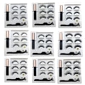 Pikkukuva 2 / 5: 3D Faux mink magnetiska ögonfransar magnetiska set (eyeliner & Magneti blackF 16