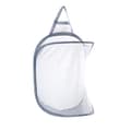 Hanging Laundry Hamper, Foldable, Wall Mounted, Mesh Bathroom Laundry Basket, Visible, Large Open Top, Easy Access for Room, Grey Gray