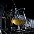 Pikkukuva 4 / 5: CDQ 2-osainen cocktail-sekoituslasi baari lusikka - pitkä kahva